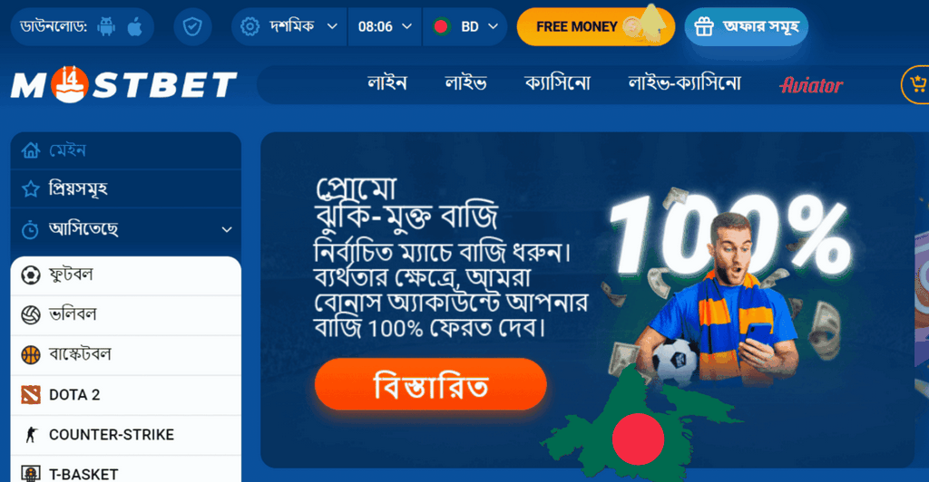 Ставки на спорт Mostbet